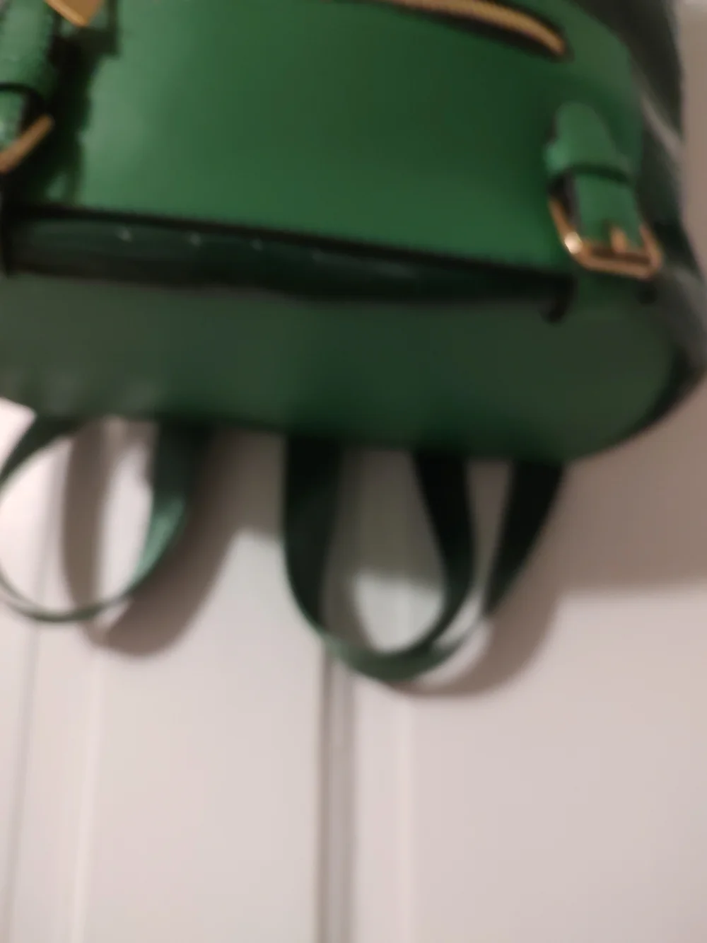 Green Croc-Embossed Mini Backpack - Unbranded
